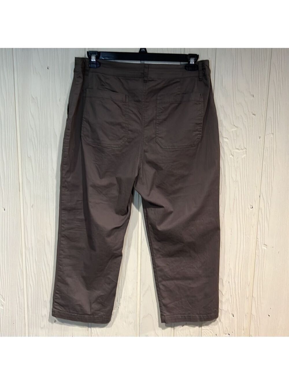 Violets & ROSES Olive Green Cropped Ankle Pants size 16 - Picture 5 of 11